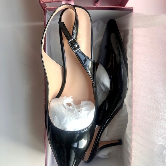 Modemoven black pointy patent pumps 9.5 NIB - Picture 6 of 6